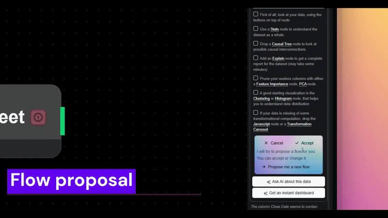 Datastripes Chart Selection